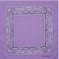 Lavender Fashion Bandana with Custom Imprint